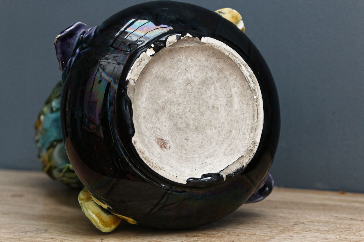 Pair of slurry vases, art nouveau