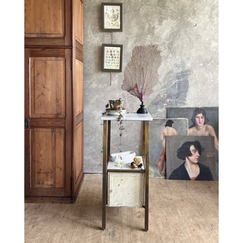 Antique medical bedside table