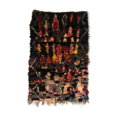 Moroccan Berber carpet Boucherouite 194x128cm