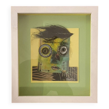 Tableau contemporain Ovidio Wain collage