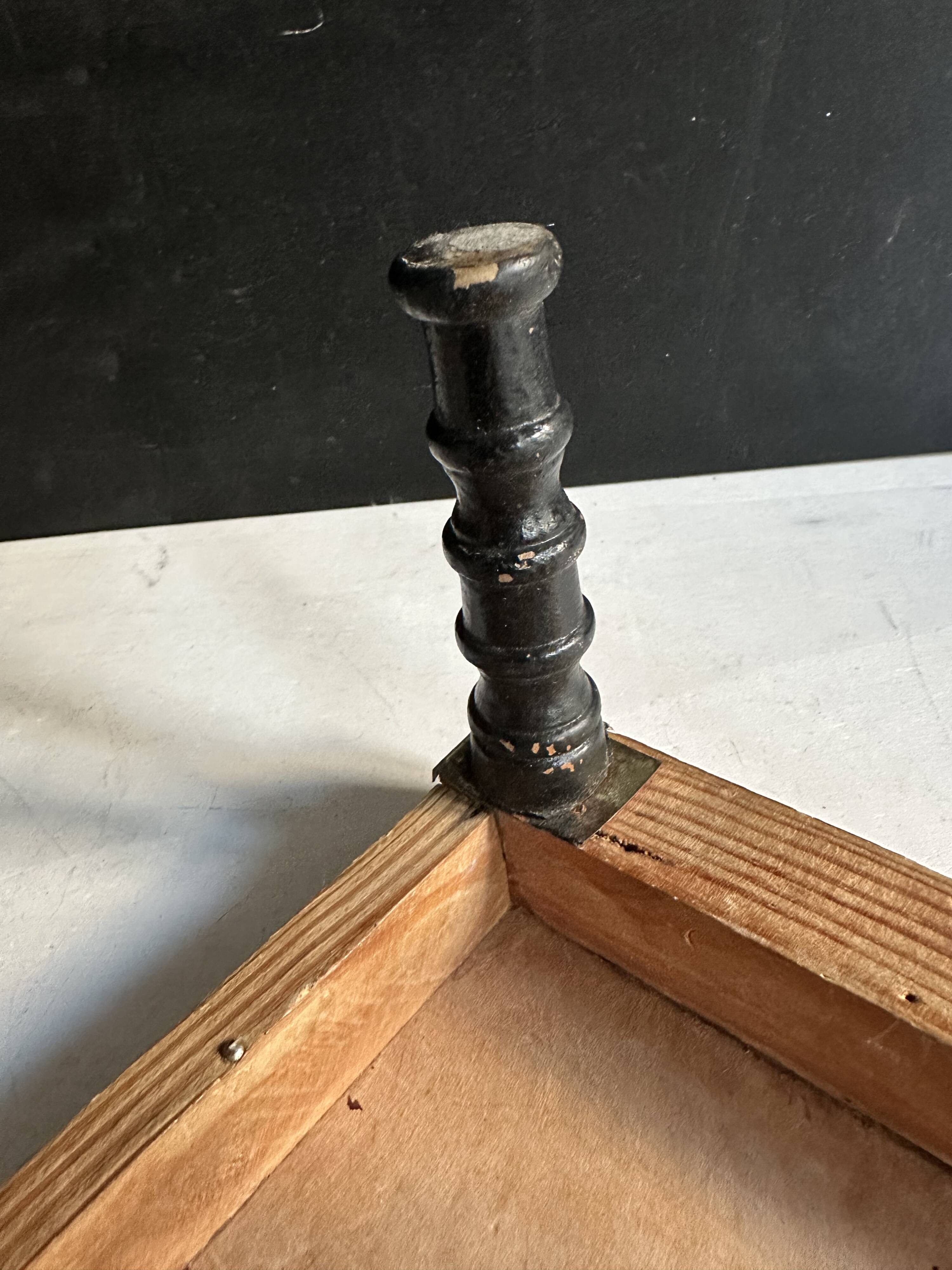 Napoleon III footrest in blackened wood, 19th century