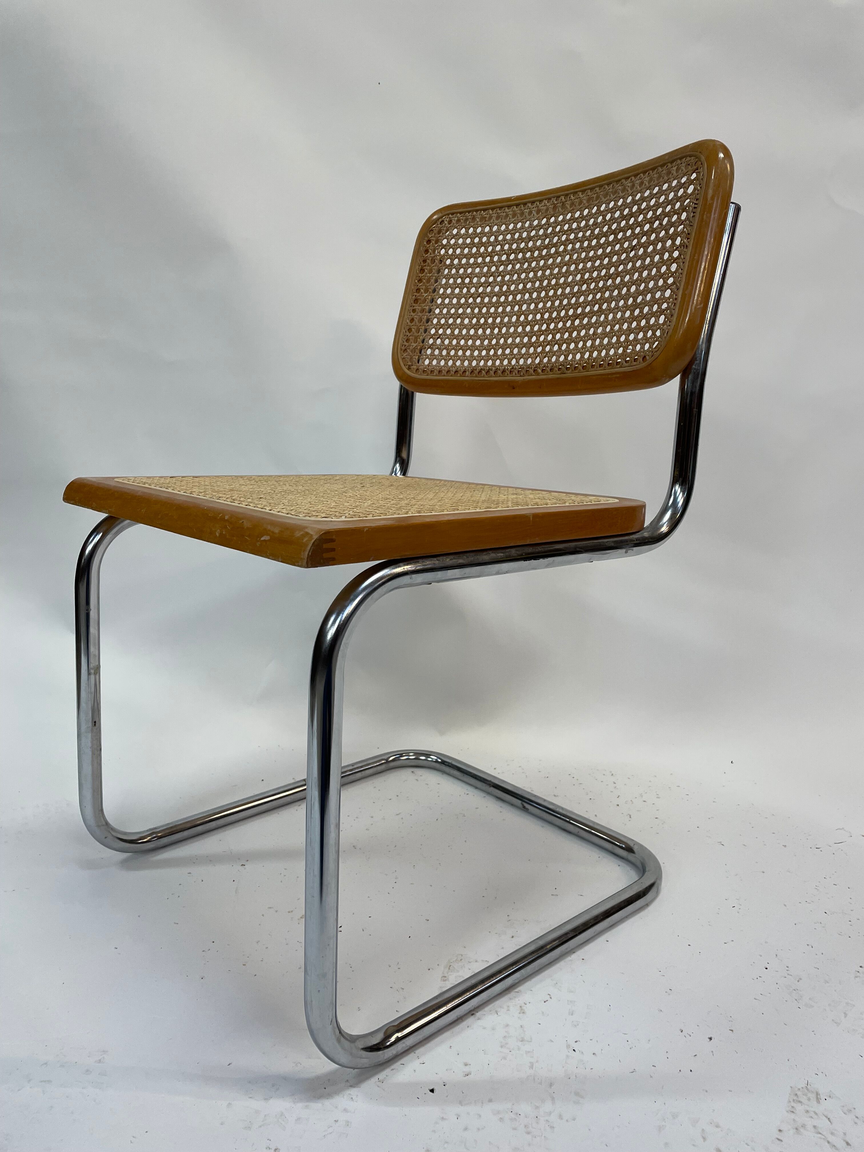 Cesca design chair b32 model in chrome