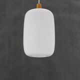 1960s pendant glass lamp by uluv, czechoslovakia