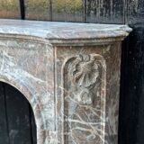 Regency Fireplace in Grey Ardennes Marble, 18th Century