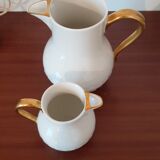 Creamer and milk jug in porcelain Vignaud
