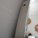 Barber round XXL mirror years 70 - 81x81cm