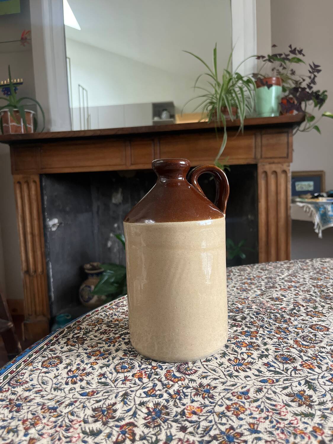 Ceramic whiskey or water pitcher