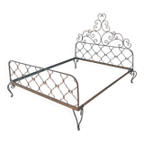 Lit style Louis XV en fer forgé