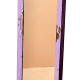 Burmese teak mirror with purple patina