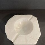 Polished and raw marble ashtray