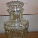 Jar of chiseled glass apothecary