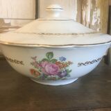 Set of tureen, salad bowl and "Irene" dish in Luneville earthenware