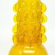 Bride vase, mid-century modern, yellow glass, designed by J. Słuczan-Orkusz, Poland, 1970s