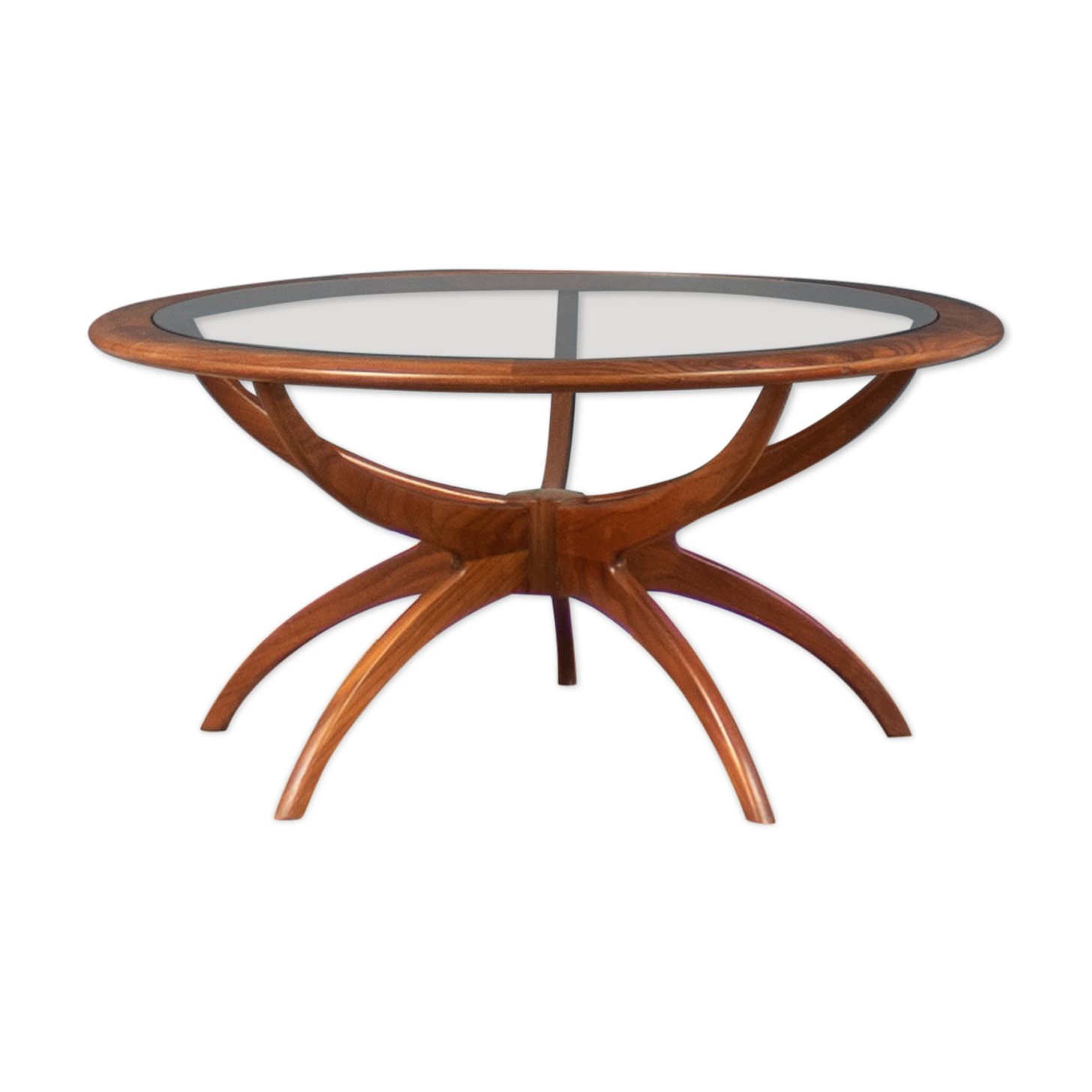 G plan astro spider teak & glass coffee table 1960