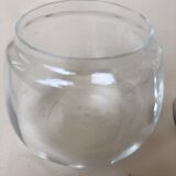 Set of candy apple and pear, metal and glass