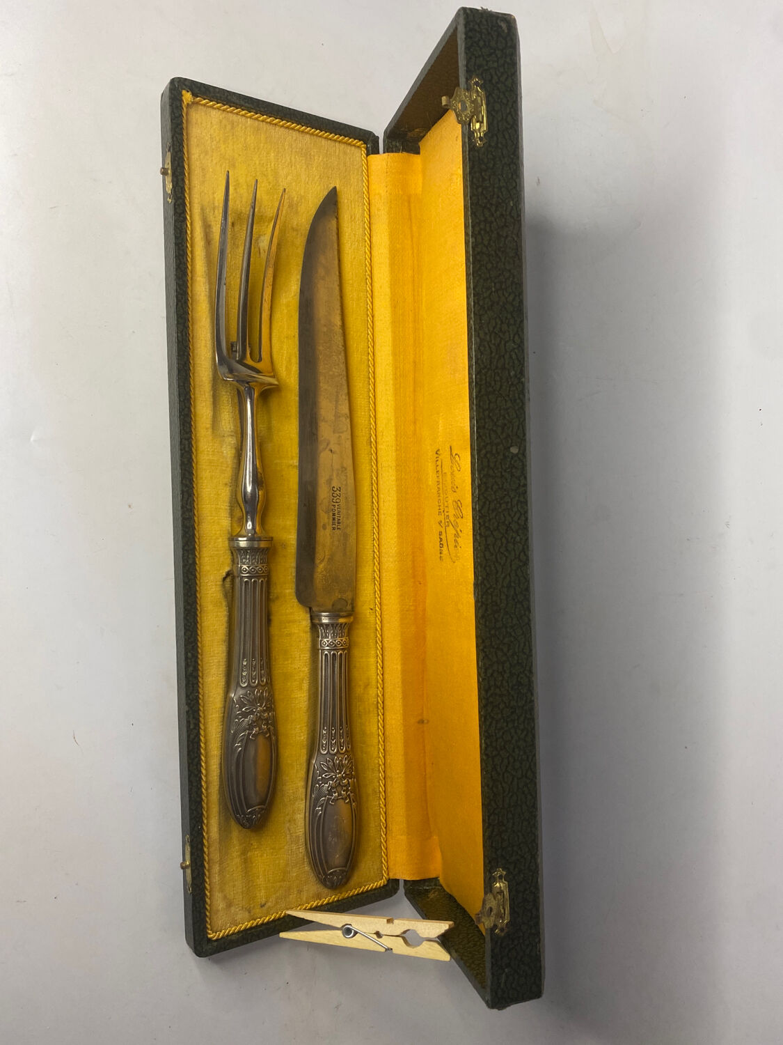 Paire de couvert argent fourré