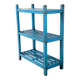 Étagère en teck birman avec patine bleu d’origine