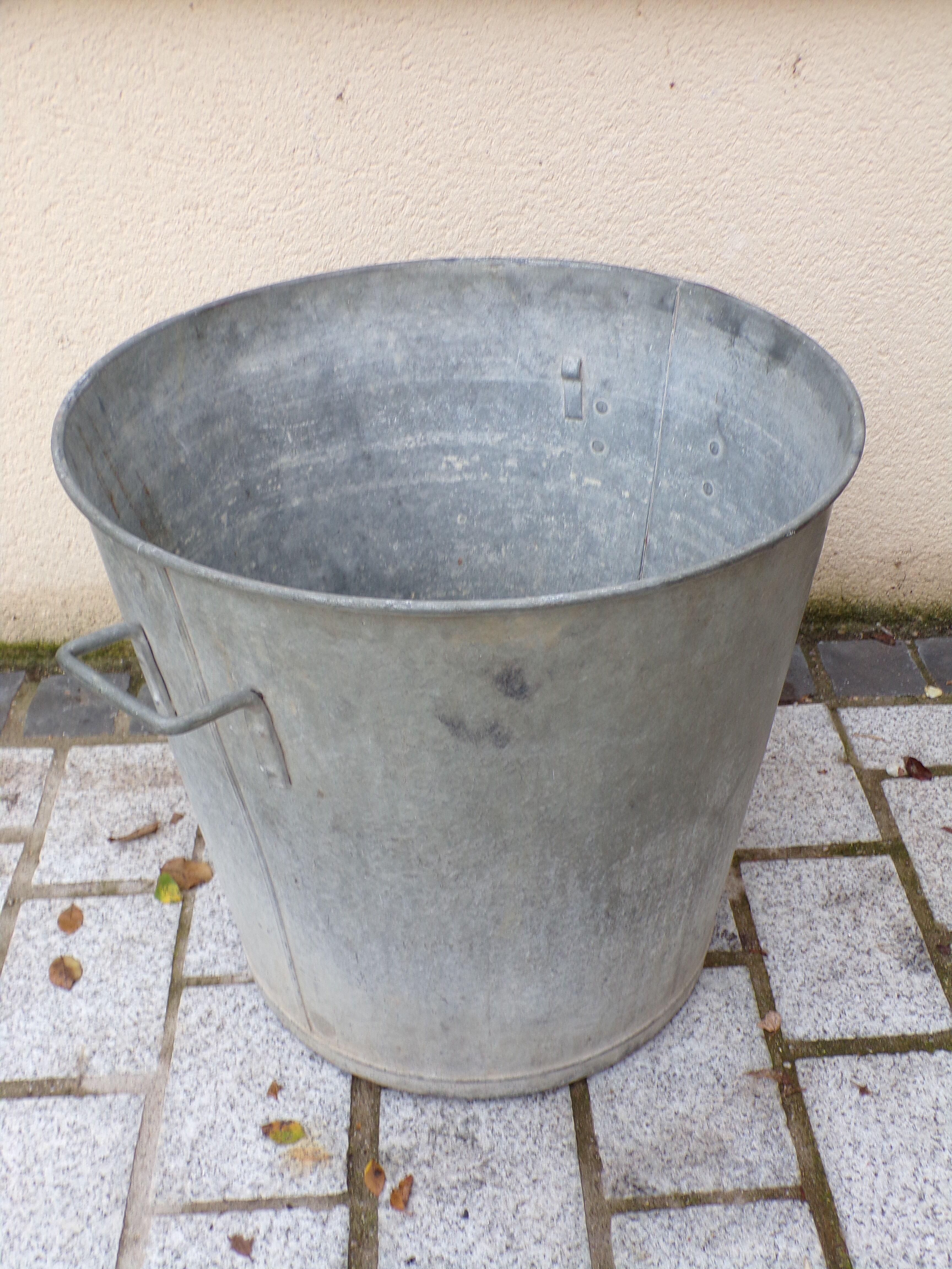 Ancienne lessiveuse en zinc Ø47cm