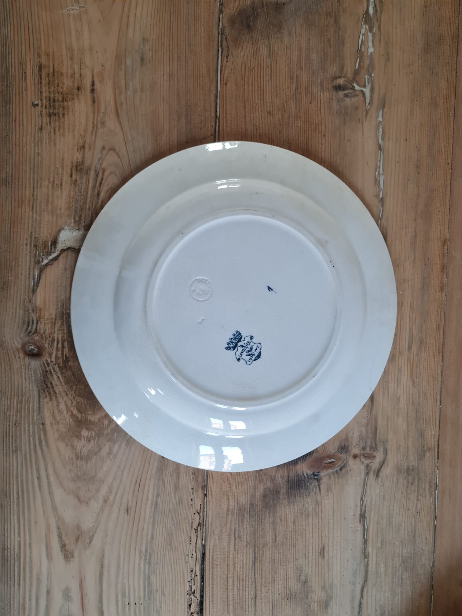 Plat rond de service terre de fer