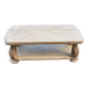 Art Deco coffee table in renovated solid oak wood