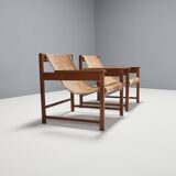 Pair of ‘Lia’ Armchairs by Sérgio Rodrigues, Brazil, 1962, Jacaranda and Cowhide