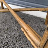 Rattan side table