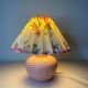 Flowery lampshade pleated