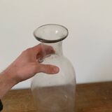 Ancienne grande bouteille soufflé collection verrerie