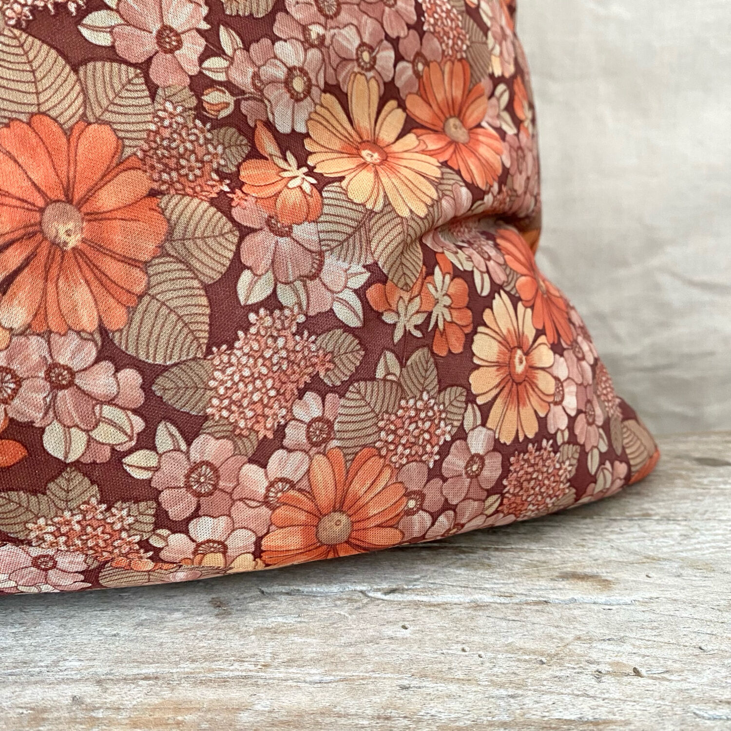 Vintage floral cushion