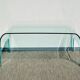 Table basse verre carrée. Vintage 90s