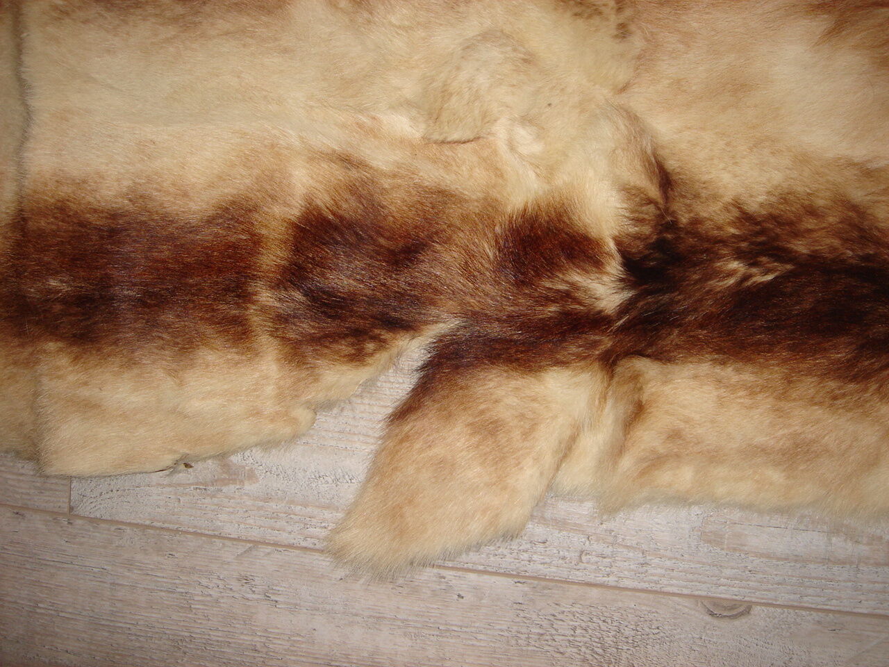 carpet in the 1970s goat skin, very vintage seventies 65x155cm