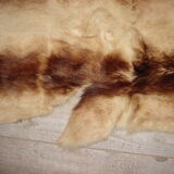 carpet in the 1970s goat skin, very vintage seventies 65x155cm