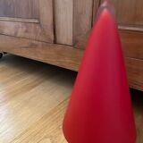 Lamp Teepee SCE cone in vintage red glass 80s