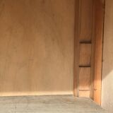 Parisian cabinet with double doors in raw wood