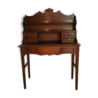 Former  stepped secretary late nineteenth early nineteenth century, oak