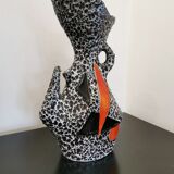 Vase design géométrique signé Le Vaucour Vallauris