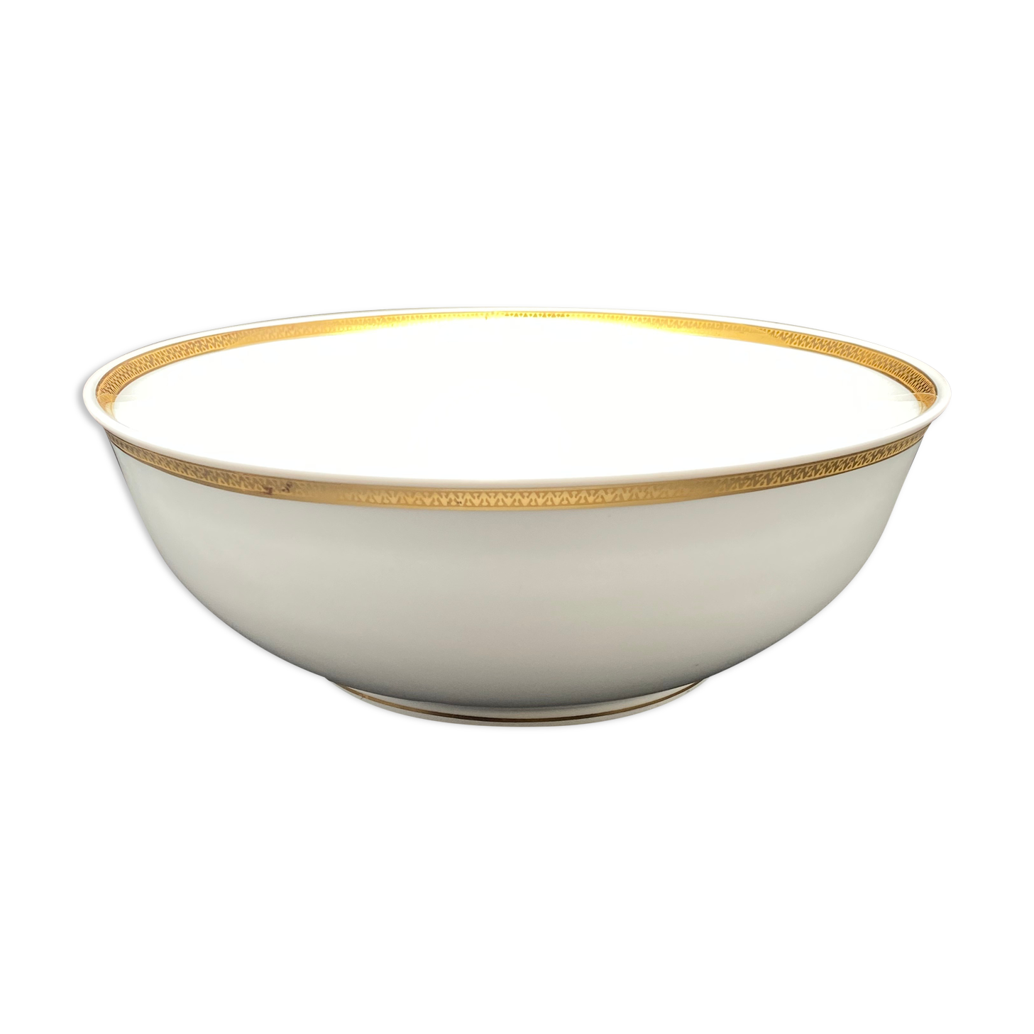 Salad bowl Limoges gold border