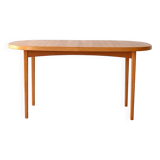 Scandinavian oval extending table
