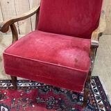 Pair of beech bridge armchairs from the 1950s