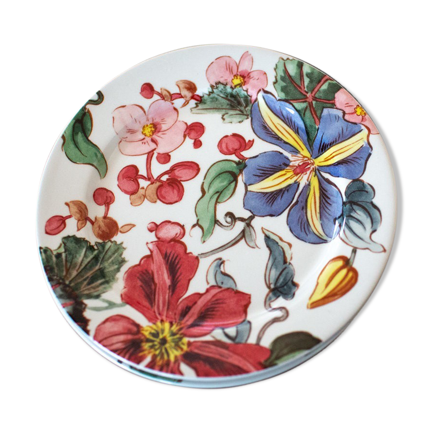 Gien's "Clematis" Plate Mignardises