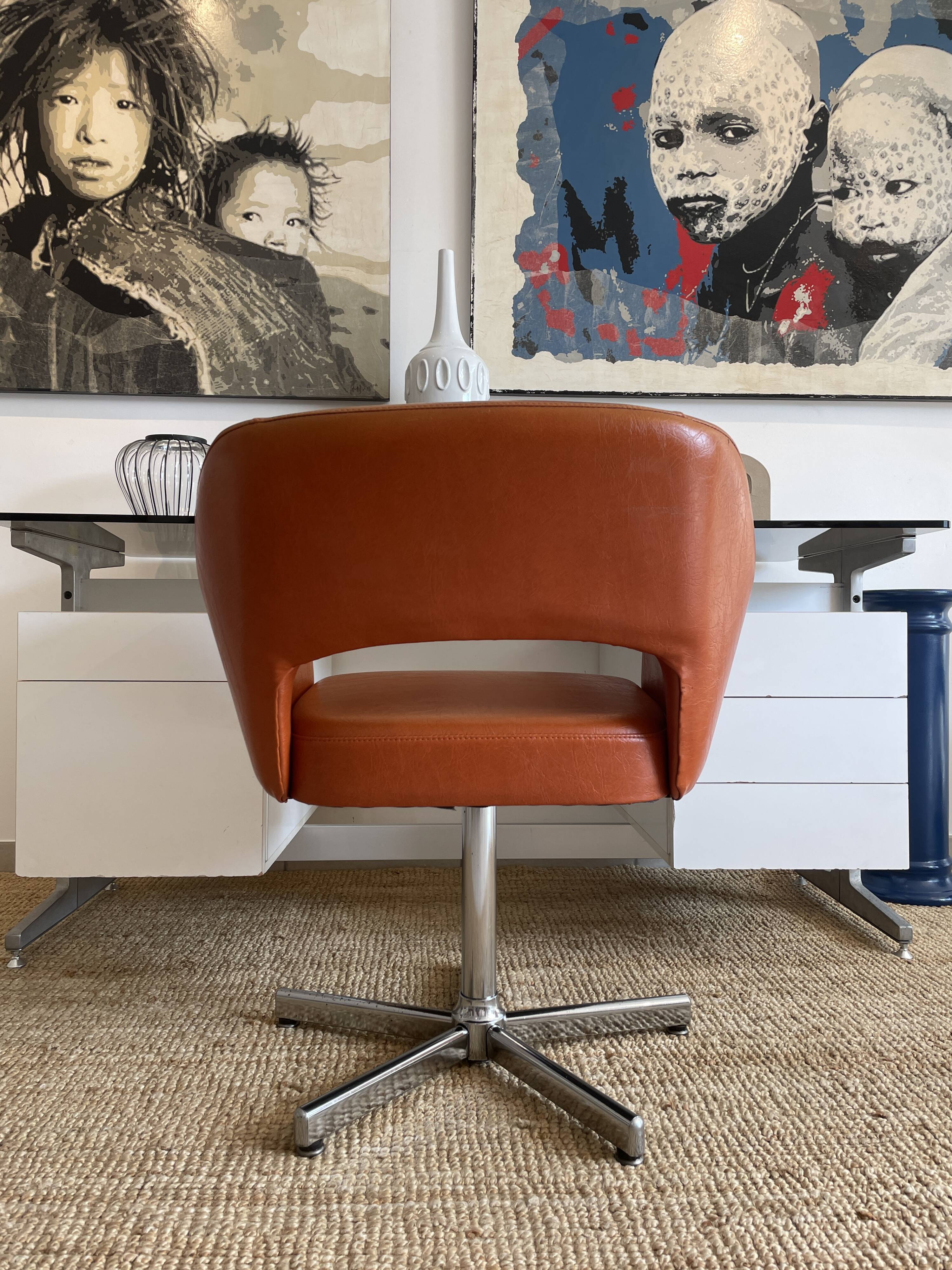 Conference chair 70s in skaï
