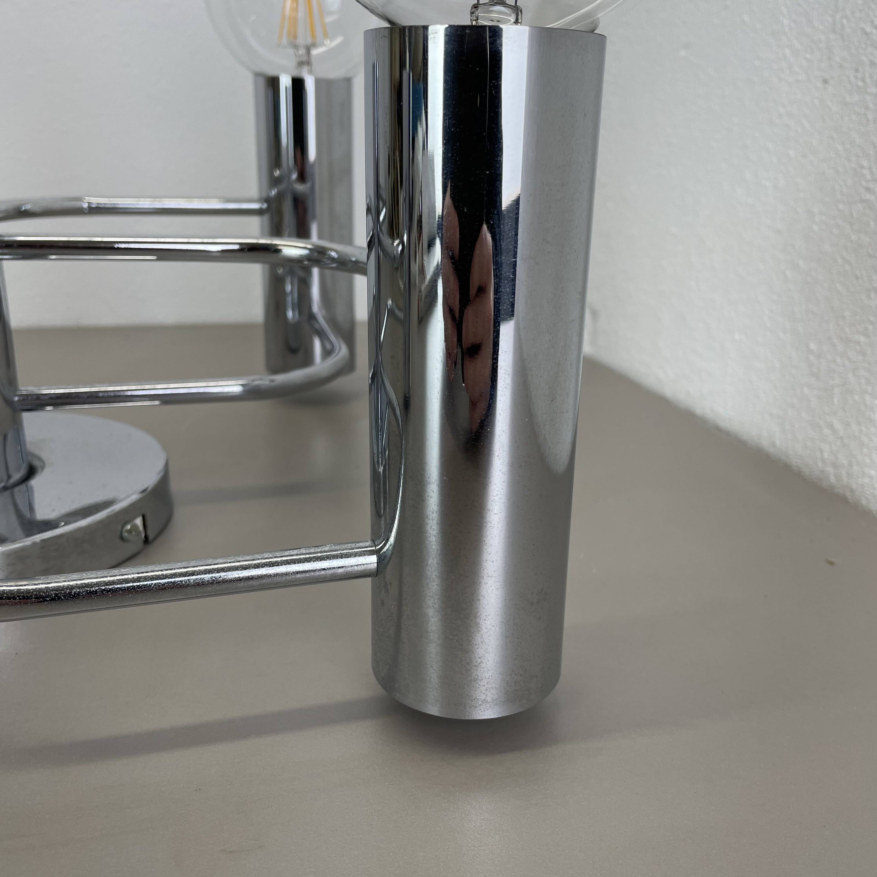 Beautiful 5-light sciolari ceiling light sconces by leola leuchten germany 1970s