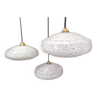 Opaline pendant lights