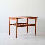 Vintage Scandinavian teak side table, design by Yngvar Sundström
