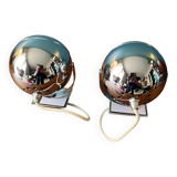 Paire d’appliques année 70/80 eye ball Italy Italie par Goffredo Regianni