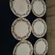 6 plates in earthenware HBCM Creil and Montereau diam 23 cm