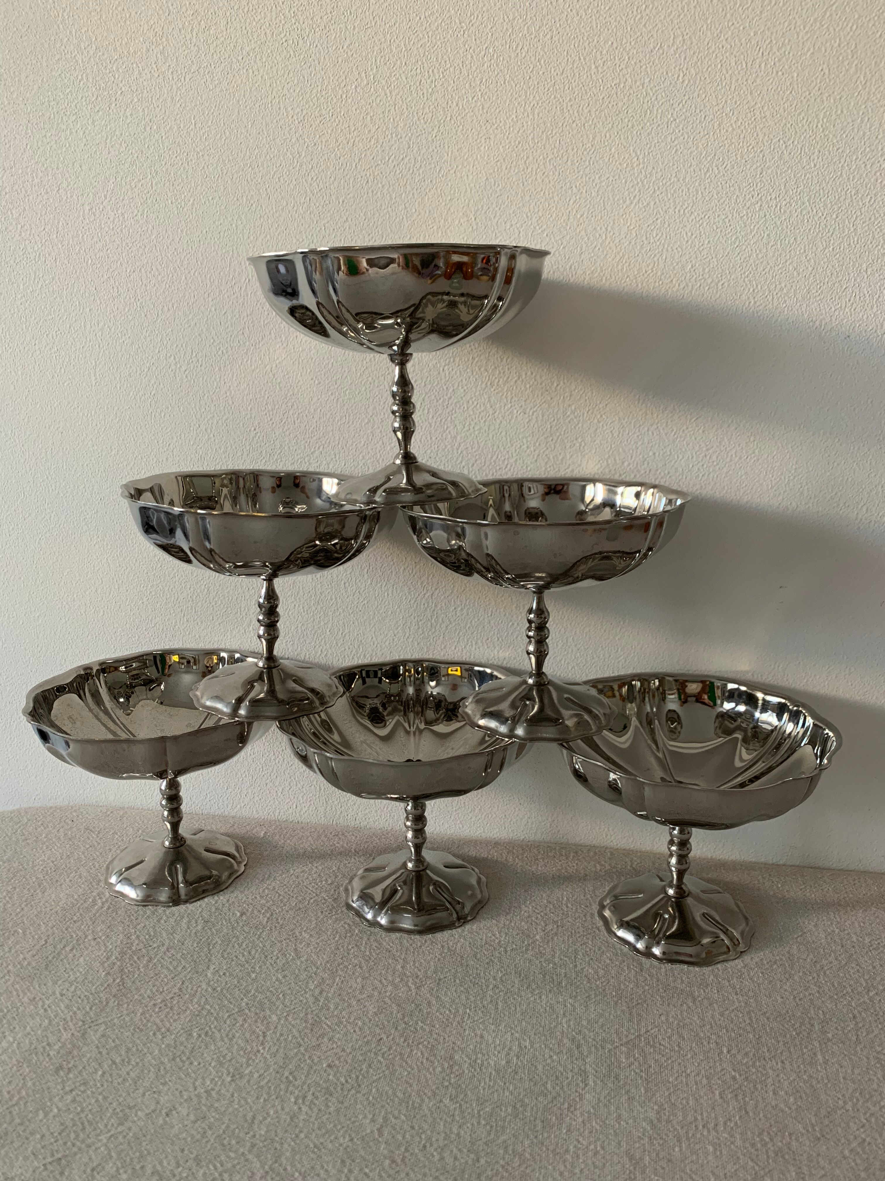 Set of 6 dessert cups