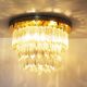 Incredible and large 'Triedri' flush mount light by Paolo Venini for Venini