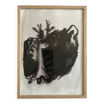 Emmanuelle messika, untitled vi, 2012. ink on paper signed in pencil