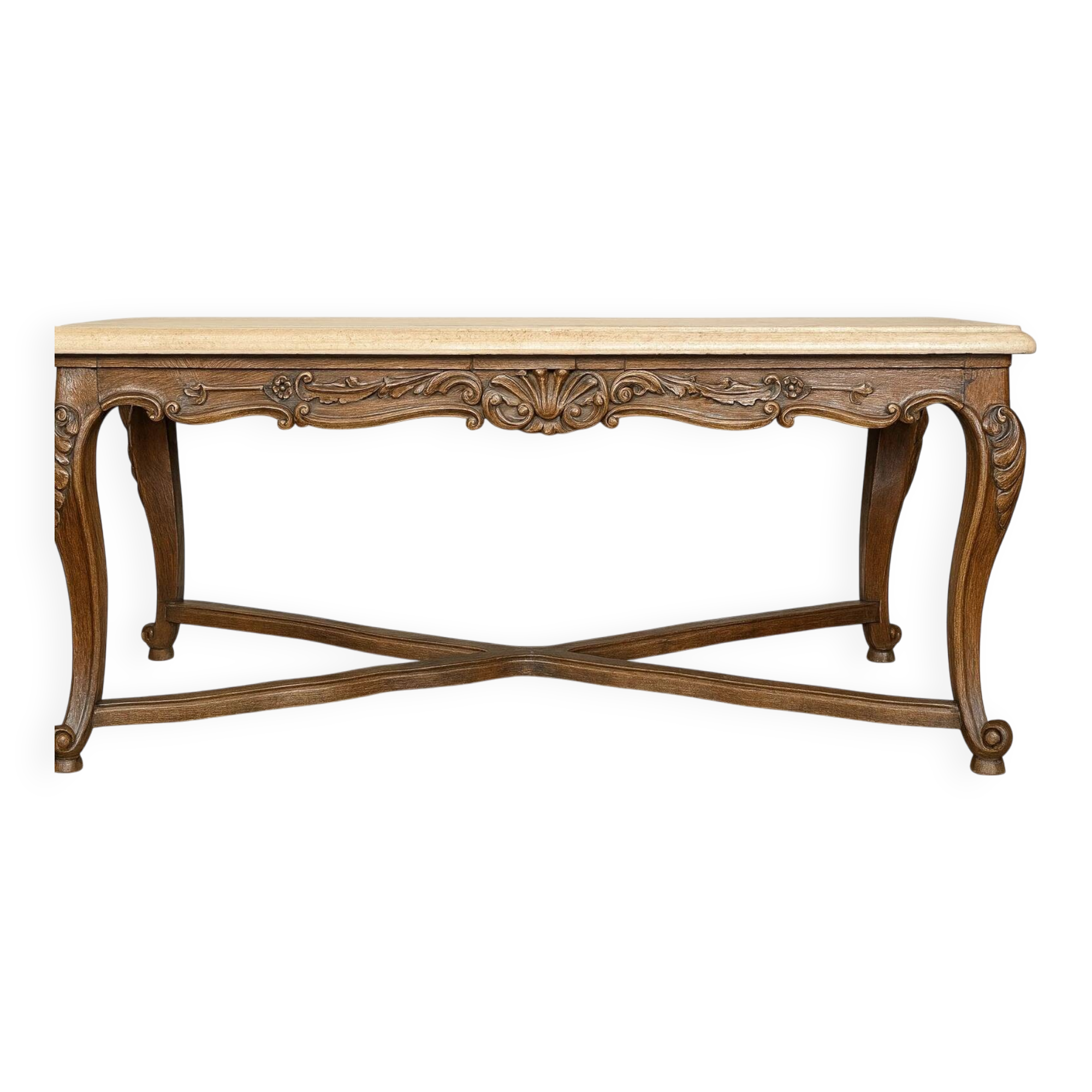 Important Louis XV style stone table or game table